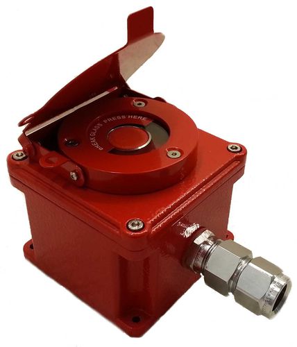 Déclencheur manuel antidéflagrant - UCS A series - KROMA MEC SRL - d'alarme incendie / ATEX / avec brise-glace