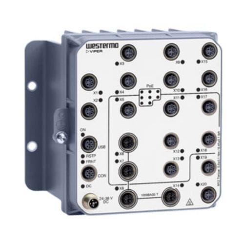 Commutateur Ethernet administrable - Viper-220A-T4G-P8-LV - Westermo - 20 ports / Gigabit Ethernet / de niveau 3