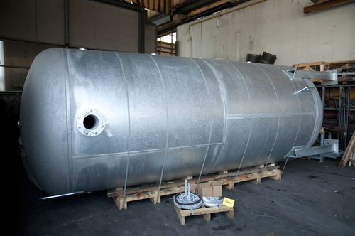 Récipient pour air comprimé - BAGLIONI - galvanisé / en acier au carbone / cylindrique