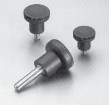 Bouton fileté - 3449 series - Jergens, Inc. - moleté / rond / en plastique