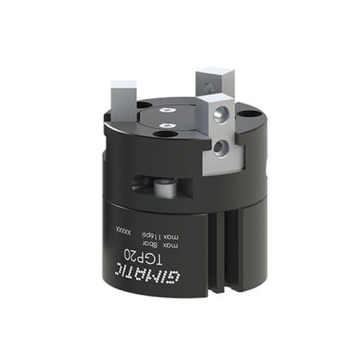 Pince de préhension à 3 mâchoires - TGP series - GIMATIC - à double actionneur pneumatique / angulaire / auto-centreuse