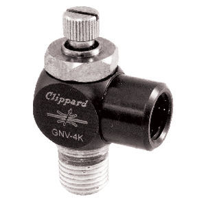 Vanne à pointeau - GNV series - Clippard - pneumatique / compacte / bidirectionnelle
