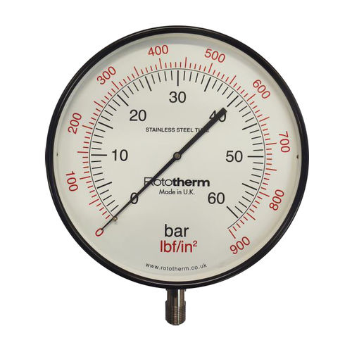 Manomètre à cadran - SPGB - British Rototherm Co. Ltd - fileté / NPT 1/2 / en acier inoxydable