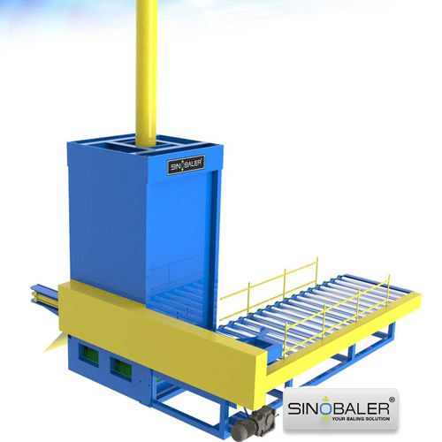 Presse à balles pour fûts - SVB2-MD-400A - SINOSPECT INDUSTRIAL CO.,LTD - verticale / à chargement frontal / automatique