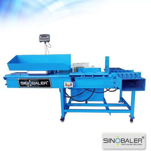Presse à balles pour plastique - SHB1-SW series - SINOSPECT INDUSTRIAL CO.,LTD - horizontale / à chargement frontal / à canal