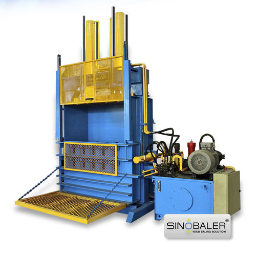 Presse à balles pour pneus - SVB2-TB-1500, SVB2-TB-1000 - SINOSPECT INDUSTRIAL CO.,LTD - verticale / à chargement frontal / monocaisson