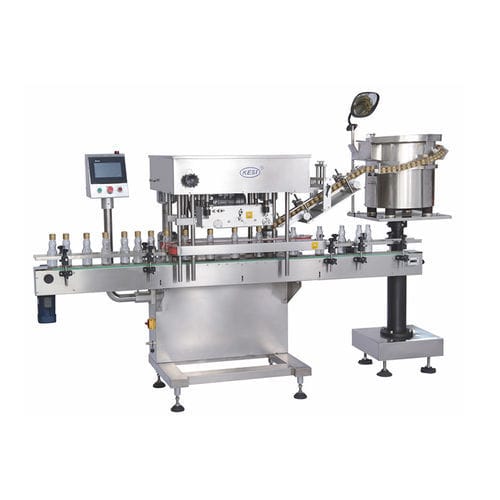 Capsuleuse linéaire - ZYG150  - Shanghai Ke Si Packing Machinery Co.,Ltd. - automatique / pour bouteilles / pour convoyage