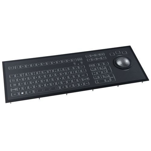 Clavier rétroéclairé - KSMX106 series - NSI - encastrable / à membrane / 106 touches