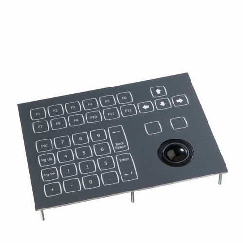 Clavier encastrable - KSTC36F1 series - NSI - à touches mécaniques / 36 touches / avec trackball