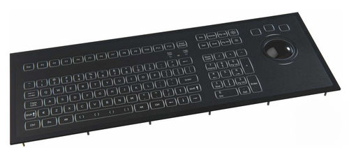 Clavier encastrable - KSML106-MC1 series - NSI - à touches mécaniques / 106 touches / avec trackball