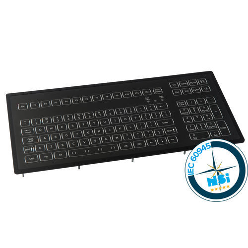 Clavier encastrable - KSM103-MC1 series - NSI - à touches mécaniques / 103 touches / USB