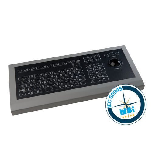 Clavier de bureau - KSML106-MC1 series - NSI - à touches mécaniques / 106 touches / avec trackball