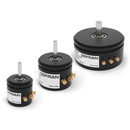 Potentiomètre rotatif - PS series - GEFRAN - manuel / à plastique conducteur / de précision
