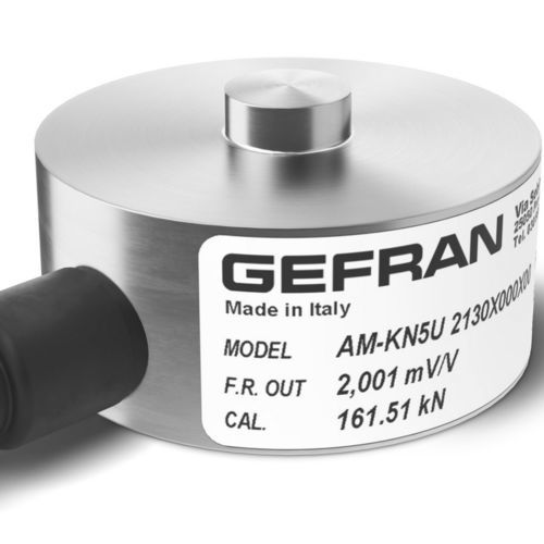 Capteur de force en compression - AM  - GEFRAN - type bouton / par jauge de contrainte / à faible encombrement