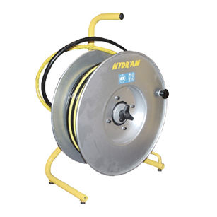 Enrouleur de tuyau hydraulique - 1 DH 25 P series - HYDR'AM - à rappel automatique / en thermoplastique