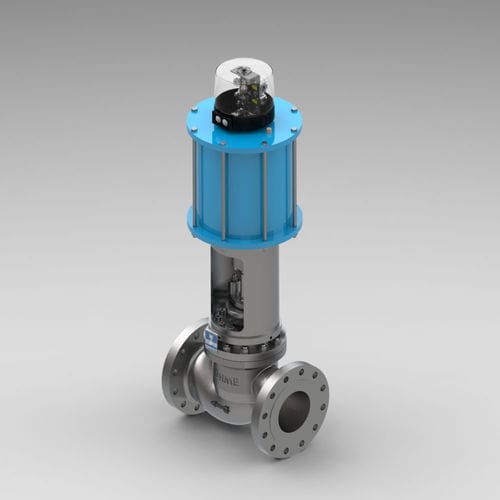 Vanne à clapet - KVL - Kühme Armaturen GmbH - pneumatique / d'arrêt / de distribution
