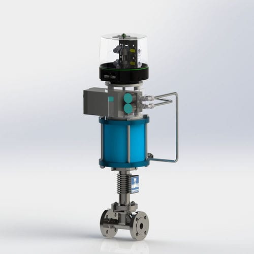Vanne à soupape - KVF/S - Kühme Armaturen GmbH - électropneumatique / de contrôle / d'arrêt