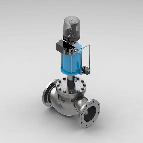 Vanne à soupape - KVII/FS - Kühme Armaturen GmbH - pneumatique / d'arrêt / de distribution