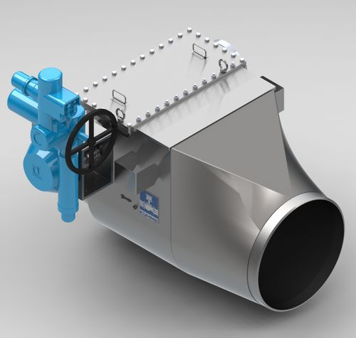 Vanne à guillotine - KSK - Kühme Armaturen GmbH - avec volant / d'arrêt / pour gaz