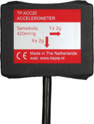 Accéléromètre 2 axes - TP-ACC20 - TiePie engineering - piézoélectrique / pour applications automobiles