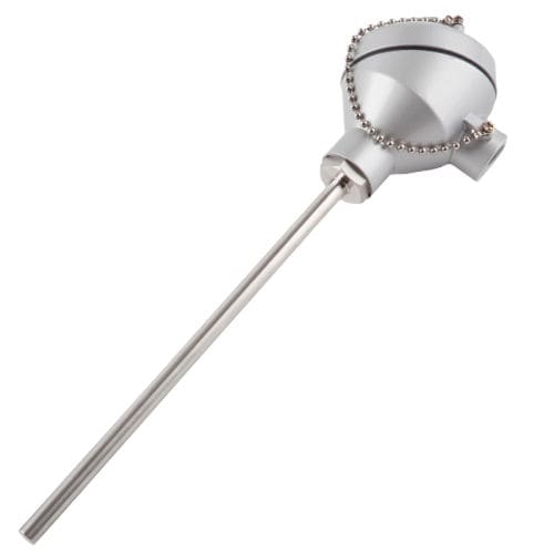Thermocouple de type K - H&b Sensors - thermocouple type J / à bride / avec isolation minérale
