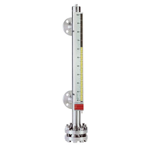 Indicateur de niveau de liquides - H&b Sensors - magnétique / à bride / en acier inoxydable
