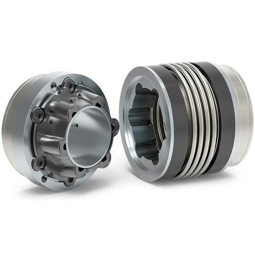 Accouplement à soufflet - BK6 series - R + W Coupling Technology - d'arbre / à soufflet métallique / avec mesure de couple