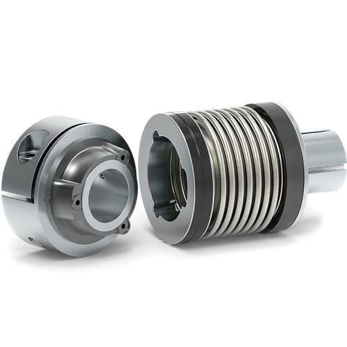 Accouplement flexible - MK6 series - R + W Coupling Technology - à soufflet / d'arbre / à soufflet métallique