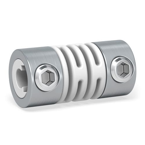 Accouplement à spirale - FK1 series - R + W Coupling Technology - d'arbre / miniature / en acier inoxydable