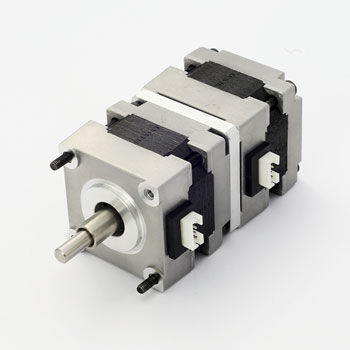 Moteur double - MICROSTEP GmbH - pas à pas / DC / pour applications industrielles