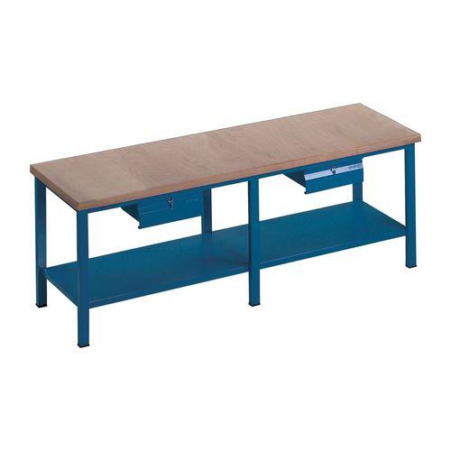Établi en hêtre - 219 - ARMECO - pour atelier / monobloc / à 2 tiroirs