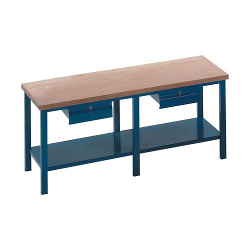 Établi en hêtre - 218 - ARMECO - pour atelier / monobloc / à 2 tiroirs