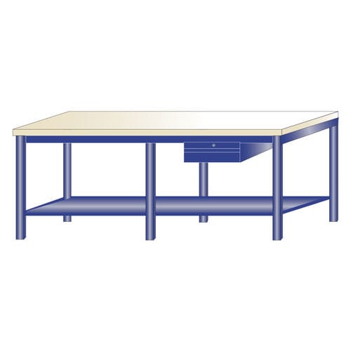 Établi en hêtre - 219/Q - ARMECO - pour atelier / monobloc / à tiroir