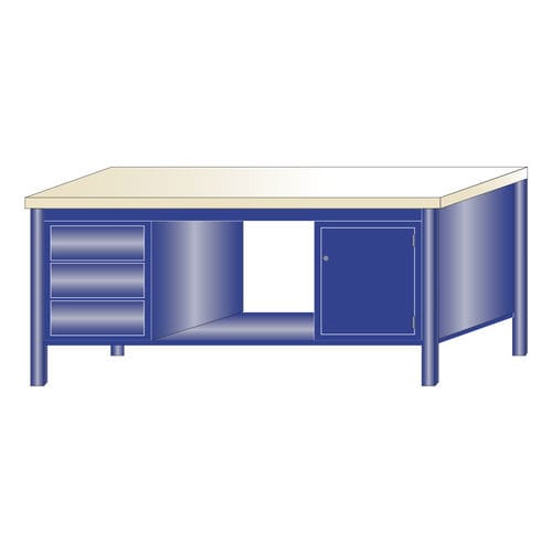 Établi en hêtre - 218/P - ARMECO - pour atelier / monobloc / à tiroir