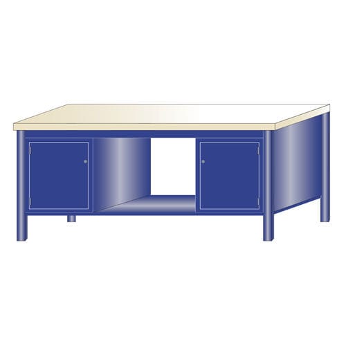Établi en hêtre - 218/G - ARMECO - pour atelier / monobloc / métallique