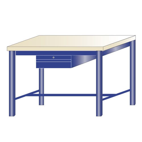 Établi en hêtre - 216/T - ARMECO - pour atelier / monobloc / à tiroir