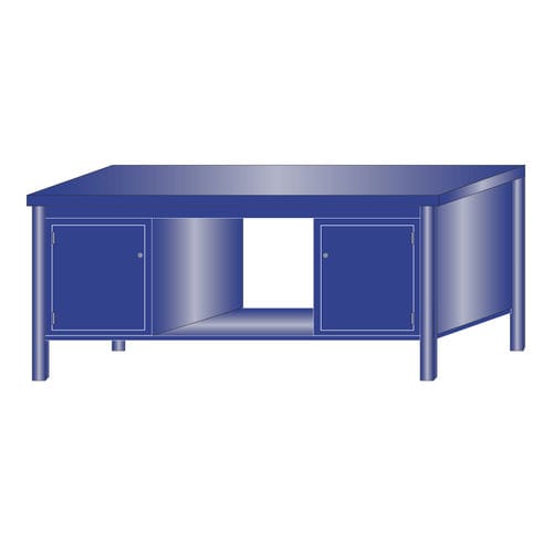 Établi en métal - 218/FG - ARMECO - pour atelier / monobloc / à compartiments