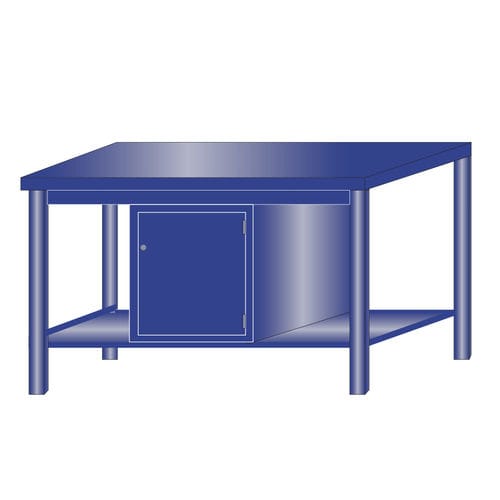 Établi en métal - 217/FG - ARMECO - pour atelier / monobloc / à porte