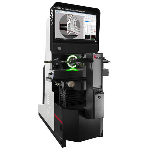 Projecteur de profil vertical - c-vision™ Floor - Optical Gaging Products - à grand écran / numérique / sur pied