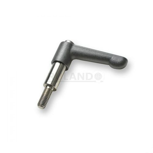 Manette indexable en acier inoxydable - LF30-CL-M4:12-ZS - Ruland Manufacturing Co., Inc. - réglable / filetée