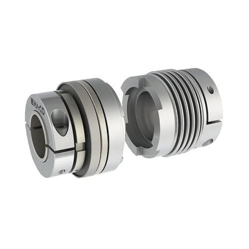 Accouplement à liaison élastomère - FHW-F-SB series - HA-CO GmbH - à soufflet métallique / d'arbre / pour pièces