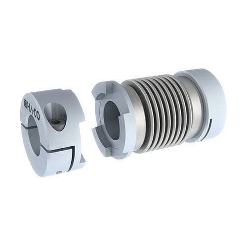 Accouplement à soufflet - MKS series - HA-CO GmbH - à soufflet métallique / d'arbre / manchon
