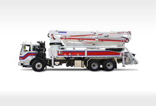 Pompe à béton automotrice mobile - S 38 SXG - SCHWING GmbH - pour chantier / diesel