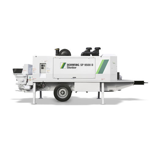 Pompe à béton stationnaire - SP 9500 - SCHWING GmbH - pour chantier / diesel