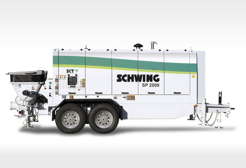 Pompe à béton montée sur remorque - SP 2000 - SCHWING GmbH - pour chantier / diesel / électrique