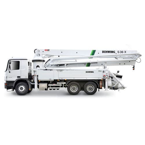 Pompe à béton automotrice mobile - S 36 X - SCHWING GmbH - pour chantier