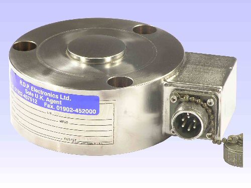 Capteur de force en compression - SLC43 series  - RDP Electronics - type bouton / par jauge de contrainte / en acier inoxydable