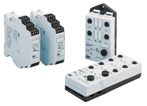 Bloc de jonction sur rail-DIN - IDEC - pour module E/S / de traversée
