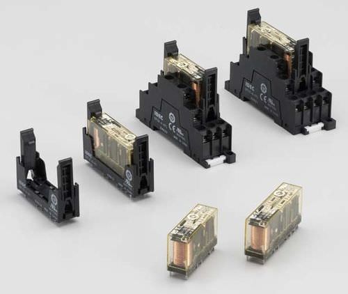 Relais électromécanique DC - RF1V series - IDEC - sur rail DIN / avec contacts guidés