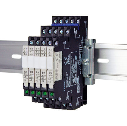 Relais électromécanique sur rail DIN - RV8H series - IDEC - d'interface